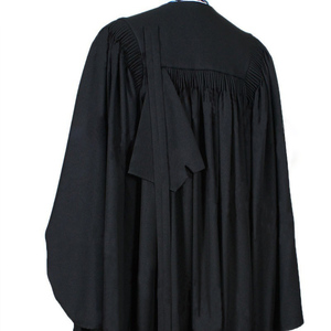 Uniforme Judicial Ejecutivo Unisex Ropa de <span class=keywords><strong>Abogado</strong></span> de Poliéster Negro para Adultos - Product Image 2