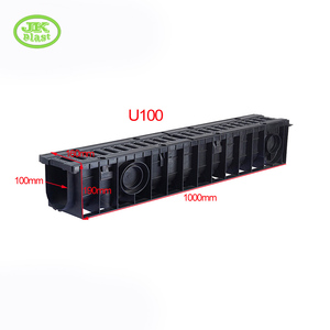 Canal de drainage en plastique noir HDPE U100-U300, système d'évacuation des eaux usées domestiques, certifié <span class=keywords><strong>ISO</strong></span>, durée de vie de 10 ans, Zhejiang Chine - Product Image 3