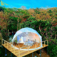 KENTEN – tente igloo de luxe en PVC polycarbonate, dôme préfabriqué, avec salle de bain