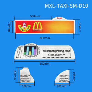 Luz LED Superior para Taxi con Pantalla a Color, Indicador de Pasajeros, Vacío o con Pasajeros, con Pantalla de Voltaje, Curado UV, Instalación Sencilla - Product Image 2