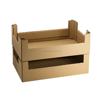 Machine automatique de formage de boîtes en carton ondulé pour fruits et légumes, équipement de fabrication de plateaux en carton ondulé pour produits