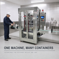Machine de remplissage automatique de liquides visqueux de qualité industrielle, remplisseuse à piston à 6 têtes, pour boissons, eau, bouteilles en plastique