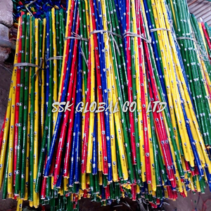 Balai en bois durable et écologique, prix usine, couleur personnalisée, manche recouvert de PVC, poils festonnés, imperméable, 120 cm - Product Image 4