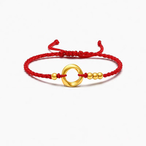 Pulsera de Oro Puro 999 con Diseño de Banda de Möbius 1314, Pulsera de Cuentas Tejidas 3D para tu <span class=keywords><strong>Novia</strong></span> como Regalo - Product Image 6