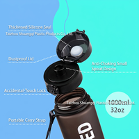 Bouteille d'eau sport de 32 oz, réutilisable, grande capacité, pour la salle de sport, la remise en forme, les sports de plein air, logo personnalisé OEM