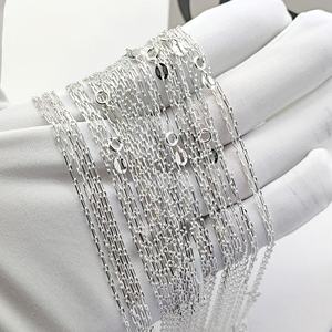 Venta al por mayor cadenas a granel de Plata de Ley <span class=keywords><strong>925</strong></span> pura de gran cantidad para hombres y mujeres - Product Image 4