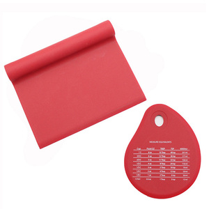 Spatule à pâte en silicone durable pour nettoyage de casseroles, plats et récipients de cuisine, avec mesures équivalentes - Product Image 1