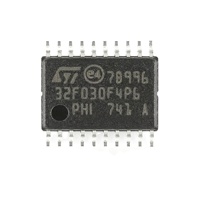 Microcontrolador STM32F030F4P6 de 32 bits, 16 KB de memoria Flash, paquete 20TSSOP para Cortex-M0