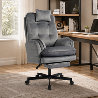 Chaise de bureau de direction de haute qualité avec accoudoirs extensibles croisés, idéale pour le bureau à domicile ou la réception