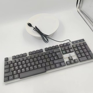 GT100 <b>Wired</b> Full Size <b>Keyboard</b> 104 Keys Membrane Plastic <b>Keyboards</b> For Office Use - Product Image 1