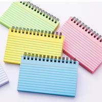 Cahiers personnalisés A5 à spirale horizontale avec logo, 50 feuilles, couverture en acrylique PP, petits cahiers de poche pour l'école