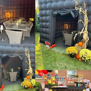 XZ OEM ODM fabrika fiyat küp led ışıkları ile şişme düğün parti su geçirmez sergi çadırları - Product Image 3