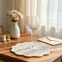 Gobelets à dessert et verres à jus XJ Creative haut de gamme, faits main, durables, en forme de pétale, au design unique