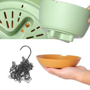Jardinières suspendues en polypropylène de haute qualité au design moderne pour l'intérieur/l'<span class=keywords><strong>extérieur</strong></span>, petites jardinières en plastique légères et pots de jardin - Product Image 3