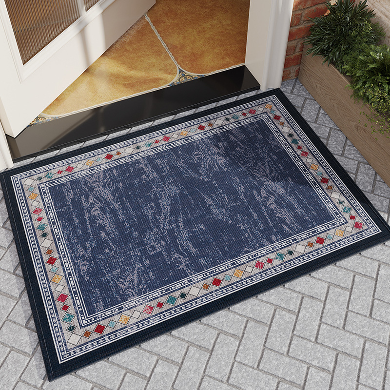 พื้นยางกำมะหยี่ผ้าฝ้ายไม้ไผ่ - Grant Blue