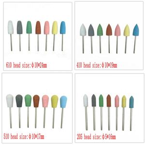 10 יח'\סט 2.35mm שיניים סיליקון מלטשי גומי Burs שיניים הלבנת התחזות תרגיל שיניים ליטוש מקדח נייל - Product Image 2