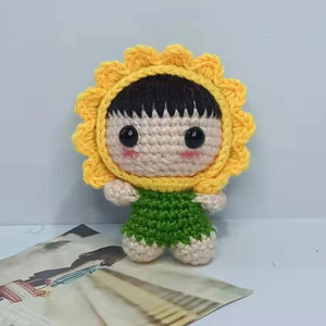 Pendentif porte-clés transfrontalier en laine tricotée à la main, figurine en fil de laine, <span class=keywords><strong>accessoire</strong></span> Hama Bead, produit fini - Product Image 2
