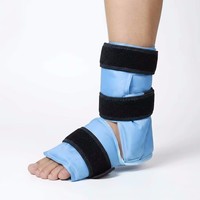 Compresses de gel réutilisables chaudes et froides pour le soulagement des douleurs aux pieds, la tendinite d'Achille, les blessures aux chevilles et aux talons - Enveloppement de glace pour la cheville