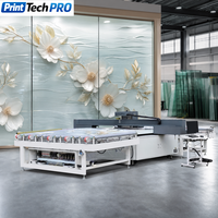 Impresora UV para Impresión en Cristal, Impresora Digital UV de Cama Plana para Decoración de Paneles de Cristal en Relieve
