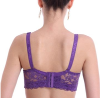 KOSTENLOSE MUSTER Damen-Spitzen-BH ultimatives Heben und Unterstützen des Polster-BHs Bequemer, atmungsaktiver, sexy Spitzen-BH