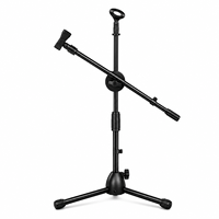 Support de microphone à perche réglable en métal IB-55B avec pince pour micro pour scène, studio et enregistrement