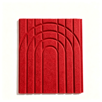 Panneau Acoustique Rainuré Écologique 100% Fibre de Polyester PET NRC 0.9 pour Mur, Vente en Gros, Usine OEM