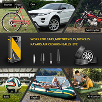 Nouveau compresseur d'air portable sans fil mini avec double écran, multifonctionnel, pour gonflage de pneus de voiture et surveillance de la pression