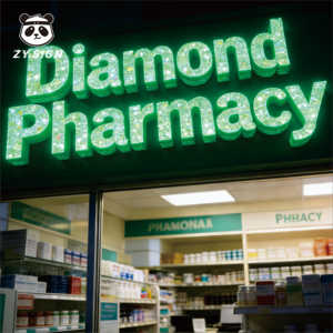 Insegna a Croce LED per Farmacia, Produttore di Insegne Personalizzate 3D Illuminate in Acrilico, Impermeabile per Esterni, Casa, Ufficio, Negozi, Auto - Product Image 6