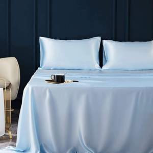 Bán Buôn Tùy Chỉnh Màu Sắc Rắn Bedsheets Sets100 % Tre Rayon 4 Pcs Bộ Đồ Giường Đặt Cho Khách Sạn Gối Trường Hợp Tấm Ga Trải Giường Bộ - Product Image 2