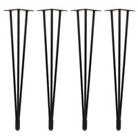 Pieds en acier à hauteur réglable, vente en gros, pieds de bureau en métal, banc de salle à manger, café, épingle à cheveux, meubles de Table, pieds en épingle à cheveux