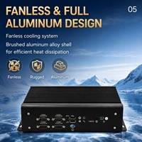 Nouveau mini PC industriel sans ventilateur Intel Core I5-1235U DDR4 6COM double LAN 2.5G GPIO pour l'automatisation industrielle
