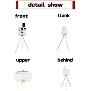 Pour Polaroid Portable Numérique 10,5 pouces Écran tactile Selfie LED DSLR <span class=keywords><strong>Photo</strong></span> Booth avec appareil <span class=keywords><strong>photo</strong></span> et imprimante, boîtier avec valise de transport - Product Image 4