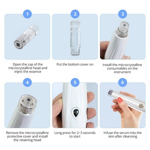 ปากกาฉีดน้ำยาอัตโนมัติแบบไม่ใช้เข็ม สำหรับรักษารอยแผลเป็นจากสิว ปากกานาโนไมโครคริสตัลไลน์ - Product Image 6