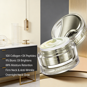 <span class=keywords><strong>Crema</strong></span> de Tratamiento Iluminadora Multiacción para Rostro y Cuello - Humectante Aclarante de Manzanilla Vegano y Sin Parabenos - Product Image 1