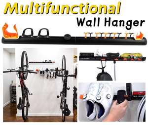 Sistema di Supporto Multifunzionale BRIVIGA per Biciclette da Parete in Lega di Alluminio con Ganci e Supporti per Garmin - Product Image 1