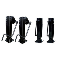 Pieds de levage robustes en acier pour semi-remorques et camions