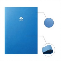 Cuaderno de Tapa Blanda Azul Sólido, Cuaderno de Papel con Impresión Personalizada, Cosido con Hilo, Libreta de Ejercicios para Oficina, Escuela o Diario