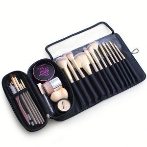 Bolsa Organizadora de Brochas de Maquillaje Plegable y Portátil, Bolsa de Almacenamiento de Cosméticos Impermeable para Viajes - Product Image 3