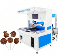 Machine automatique de fabrication de chocolat à double station et 4 couleurs avec vision artificielle pour la décoration de macarons, gâteaux et desserts