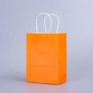 Custom Reusable Craft Kraft <b>Paper</b> Bags with Twist Handle Colorful for Promotions and Supermarkets Birthday Favour Candy Treats - Product Image 6