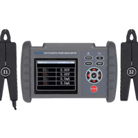 Testeur de phase électrique multifonctionnel avec écran LCD couleur 3,5 pouces, mesure de tension AC à deux canaux (0-600V) et de courant