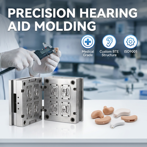 Prothèses auditives TOP WELL Design moulées par injection, sur mesure pour personnes âgées, structure BTE, coque de précision en PC/ABS, qualité médicale certifiée ISO9001 - Product Image 1