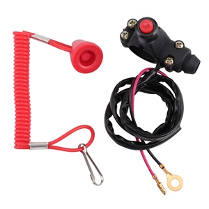 GOOFIT Universal 7/8 '22MM motocicleta emergencia <span class=keywords><strong>Kill</strong></span> Stop motor interruptor botón reemplazo para ATV Dirt Pit Bike <span class=keywords><strong>Scooter</strong></span> - Product Image 1