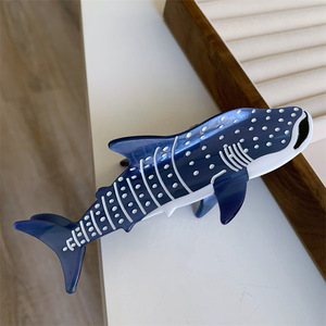 Animal de dibujos animados acetato Scrunchies nuevo tiburón Scrunchies Ballena Azul pescado plata sardina pelo Scrunchies horquilla femenina - Product Image 4