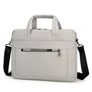 Sac pour ordinateur portable grande capacité, imperméable, mallette d'affaires, sac à bandoulière portable et fin, sacoche personnalisable avec logo - Product Image 2