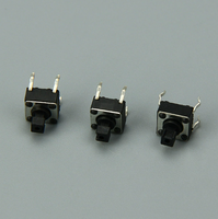 Interruptor táctil SMD TC-06J, cuadrado de 6*6, con vástago largo, botón táctil automático, mini tecla táctil SMT para PCB, interruptor táctil de montaje en superficie RoHS