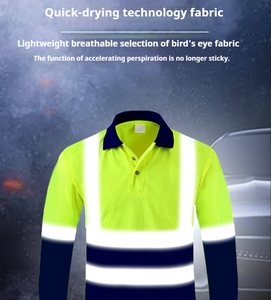 Giacca di sicurezza alta visibilità impermeabile Hi Vis Softshell riflettente giacca di sicurezza Bangladesh abbigliamento di sicurezza Premium - Product Image 4