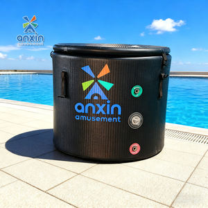 Baignoire à glace compacte en tissu à double paroi ronde ou carrée, blanche ou noire, <span class=keywords><strong>prix</strong></span> d'usine, pour la relaxation intérieure ou extérieure - Product Image 3