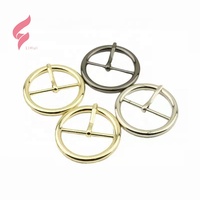 Lihui Vintage Professionelle Umweltfreundliche Runde Hellgoldene Zinklegierung Gürtelschnalle für Rucksäcke und Handtaschen