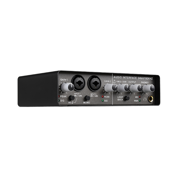 TEYUN Q24 Professional Microphone External Interface USB Computer No Driving Microphone Live Recording Audio Interface